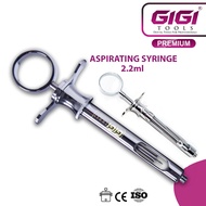 GIGI Tools Dental Aspirating Syringe / Standard Load Cartridge Syringe 2.2ml Stainless