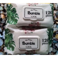 (Bundle Of 12,4,2) Bumble Wet Wipes  LA Bella 120s Wet Tissue Bumble Wet Wipes Wet Tissues Baby Wipe