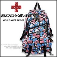 AMINAH~【BODYSAC B625】機能性 美國國旗 印花後背包