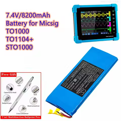 Diagnostic Scanner Battery 7.4V/8200mAh SEC5076170-2S for Micsig TO1000, TO1104+, STO1000