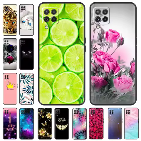 For Samsung Galaxy M33 M53 Case Fundas Soft TPU Black Silicone Phone Bumper Back Cover For Samsung G