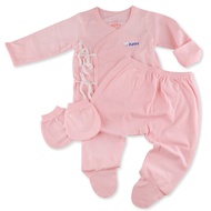 FIFFY BAJU BAYI NEWBORN LONG SLEEVE SUIT WITH LEGGING + MITTENS (1320006)