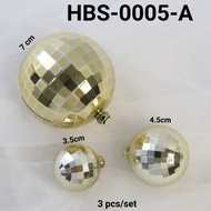 Gr-hbs-0005 Cake Topper Disco Ball Cake Decoration Gold Silver Disco Ball