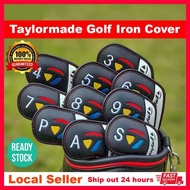10pcs Taylormade Brand New Golf Iron Cover Golf Head Cover Set Protect golf clubs PU Leather Waterpr