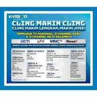 (tersedia) PAKET CLING TV LOKAL RECEIVER TV K VISION 1 TAHUN