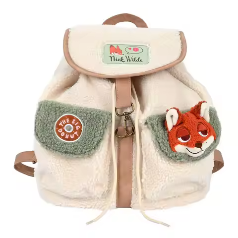 Potdemiel Official Disney Licensed Winnie Pooh Lotso Plush Crossbody Bag Women Birthday Holiday Gift