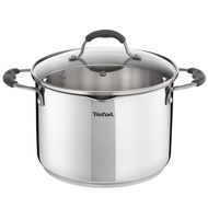 Tefal ILLICO Stainless Steel Induction Stockpot (22cm, 5.3L) Dishwasher Oven Safe No PFOA Silver