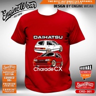 kaos daihatsu charade cx tshirt otomotif baju mobil charade jdm CRD001