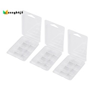 【zssyhtj1.sg】300 Packs Wax Melt Clamshells Molds Square, 6 Cavity Clear Plastic Cube Tray for Candle