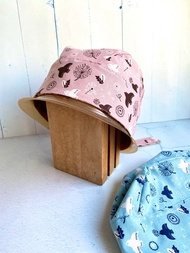 幸運鳥雙面頭巾帽 手術帽 化療帽 料理帽 工作帽 烘焙帽有2款