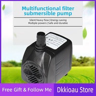 Dkkioau Mini Submersible Water Pump Flow Adjustable Electric Max 1000L/H 4.9ft Lift Portable with 6.