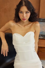 HOLYLOVE - Fae strapless mini dress มินิเดรส พร้อมปลอกแขนถอดได้