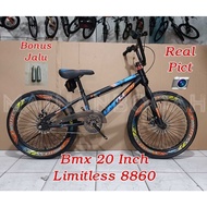 BOYS' BMX BIKE 20 INCH LIMITLESS 8860 DISC BRAKE