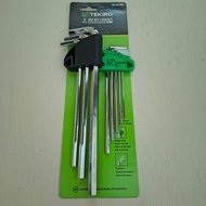 TEKIRO LONG L-WRENCH 8 PCS 2-10MM WORKMAN'S TOOL/ WORKSHOP TOOL/ TOOLS