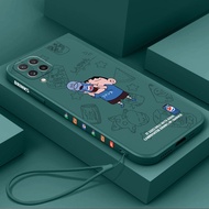 Case Samsung A22 4G Samsung A42 5G Samsung A12 Samsung M22 M42 A12 5G tpu free lanyard fashion soft 