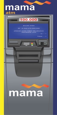 Sticker Kulkas Model mesin ATM viral Kulkas ATM Sticker kulkas Stiker Viral Mesin ATM BCA