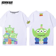 เสื้อยืดผ้าฝ้าย Toy Story 3 Eyed Aliens