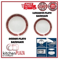 [Corelle Loose] Corelle Dinner Plate / Luncheon Plate Bandhani