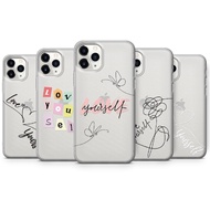 Love Yourself Phone Case for iPhone 11 12 13 Pro Max Xs Max Xr Cover iPhone 6 7 8 Plus Case Clear BTS Cover