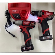 MILWAUKEE M12 PERCUSSION DRILL COMBO