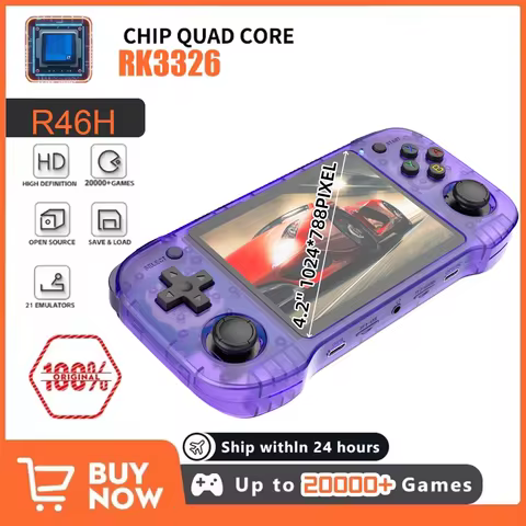 R46H 4.2inch IPS HD SCREEN Retro Game Console ARKOS Linux Portable Pocket Player Video Gaming gift 1