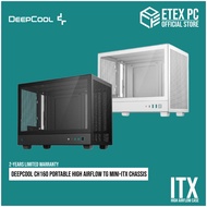 DeepCool CH160 Portable High Airflow TG Mini-ITX Chassis - Black / White # R-CH160-BKNGI0-G-1 / R-CH
