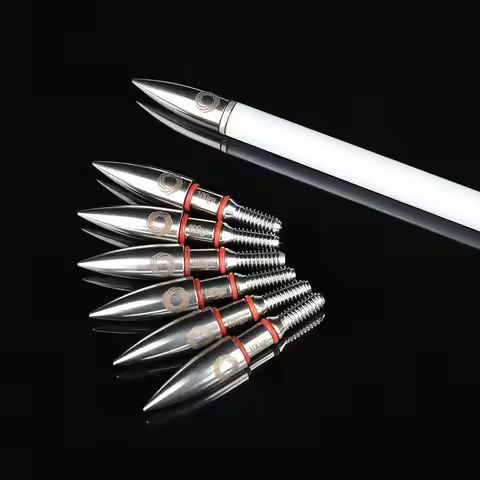 6/12/24pcs 100Grain Arrow Heads ID6.2mm Target Point Arrowhead for Archery Hunting Alloy Arrowhead T