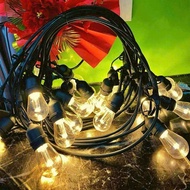 Decorative light set with ''T'' letter base, 10m cord (20 3W bulbs), waterproof, white, yellow, Edis