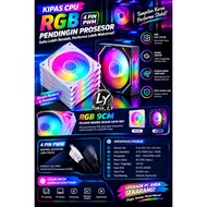 FAN HSF RGB 9CM/ FAN COOLER CASE GAMING PC 9CM - 4 PIN PWM - MIRROR