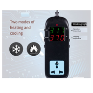 Digital Temperature Controller Build in Outlet 2200W 220V 10A Thermostat Controller for Reptile Free