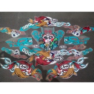 KAWASAKI TRANSPARENT STRIPING STICKER KLX150 CUSTOM ARAI DESIGN LATEST