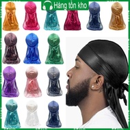 WIN Long Tail Headwrap Durag Cap for Men Quick Drying Headscarf Hat for Dreadlocks