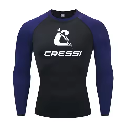 Men Surf Sunscreen Diving Suit Rash Protection t-Shirt Swimsuit Tight Short-Sleeved Swimming Floatin