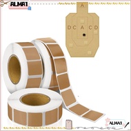 ALMA Target Stickers, Self-Adhesive  Range Targets Square Target Pasters, Outdoor  Labels for Long&S