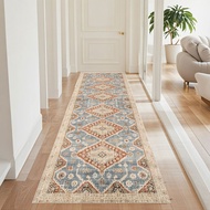 Hallway Rug Runner Carpet Corridor Long Carpet for Hallway Balcony, TPR Washable Bottom Floor Mat, F