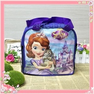 [Bibi Shop] Genuine Cartoon Princess Sophia Hello kitty One Piece Chopper Meal Bag Lunch Bag Tote Ba