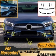 Front Bumper for Mercedes Benz A Class W177 A180 A200 A220 A35 AMG 2018-2022 Diffuser Splitter Repla