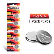 【Ready Stock】 5pcs/pack Panasonic CR1616 3V Coin Cell Lithium Battery