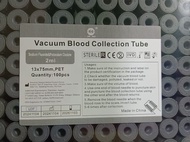 MDA Approved Blood Collection Tube 100s EDTA/SST/Heparin/Plain with Clot Activator/Glucose Fluoride/