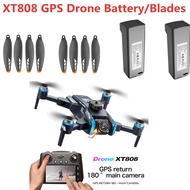 XT808 Drone Propellers and 7.4V 1300MAH battery Spare Propeller for LSRC XT808 RC Drone Accessories 