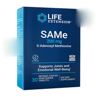 Life Extension SAMe S-Adenosyl-Methionine 200 mg / 30 Enteric-Coated Vegetarian Tablet