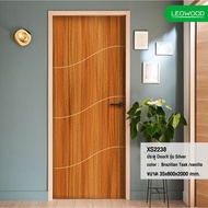 Changdee ประตู ECO LEOWOOD ประตูไม้เคลือบเมลามีน DoorX Silver ลาย 2 ขนาด 80x200 ซม. สีบาซิลเลี่ยนทีค