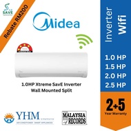 MIDEA wifi aircond inverter 1hp 1.5hp 2hp 2.5hp R32 gas air cond