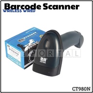 Barcode Reader Scanner Laser Scanner CT980N 2in1 Wired & Wireless