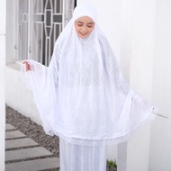 New mukena plain mukena children's sarong suit mukena plain white mukena mukena traveling mukena lat