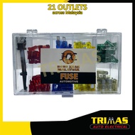 80PCS 10A-30AMP Standard Car Plug Fuse Set