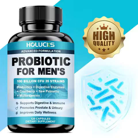 Probiotics Capsules for Men, Nutritional Absorption, Digestion, Immune Support, Prostate & Urinary H