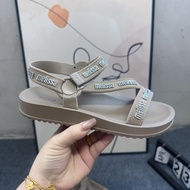 melissaˉBrazilian womens shoes high quality 2025 new Roman style flat sandals alphabet sandals