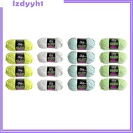 [JoyDIY] 4 Pieces Glow in The Dark Yarn, Luminous Yarn, Crochet Yarn, Chenille Yarn for Hand Knittin