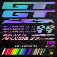 Gt Avalanche Bike Frame Set Decals Stickers Mtb Special Color Vinyl